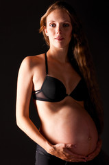 Fototapeta na wymiar pregnant woman and man