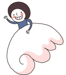 Close-up of boy smiling