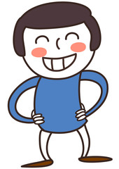 Close-up of boy smiling