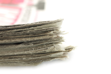 Heap of newspapers