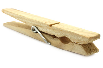 One clothespin close-up