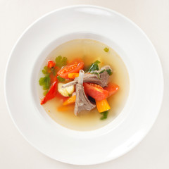vegetable soup with ribs