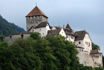 Fototapeta na wymiar Vaduz jest Castle Hill