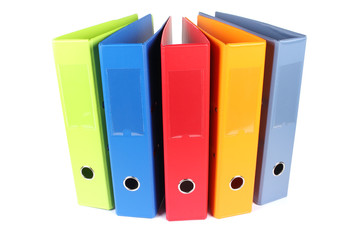 Multi-colored folders