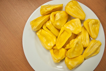 Juicy jackfruit flesh