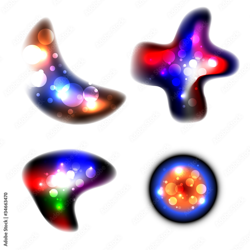 Canvas Prints abstract colorful shapes