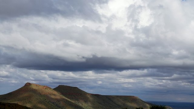 Time lapse of dramatic clouds, South Africa
