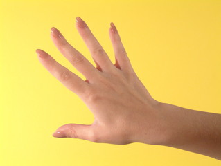 hand of woman