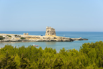 The coast of Gargano (Puglia, Italy) at summer