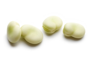 Beans isolated on white background