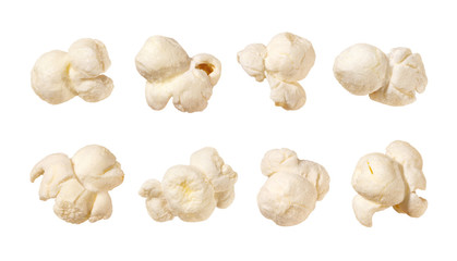 Popcorn isolated on white