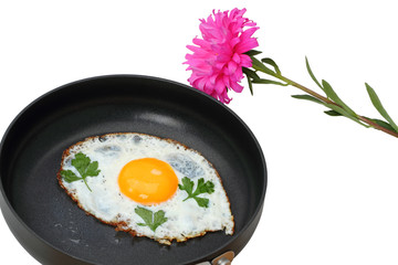 Fried Egg and flower