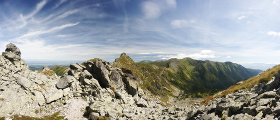 Summer mountains panorama