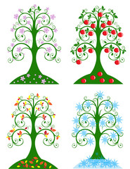 Four Seasonal tree