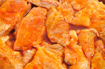 pork steak with spices