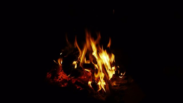 Campfire - burning