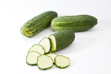 Pepino cortado en rodajas