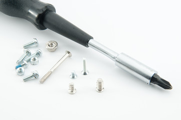 Screw Driver with Several type of Screws