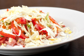 Meat tasty salad