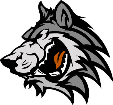 Wolf Mascot Graphic