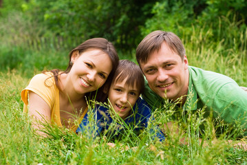 Obraz premium family at nature