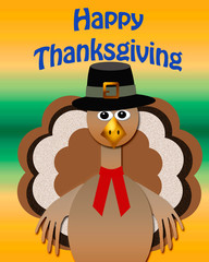 Thanksgiving pilgrim turkey