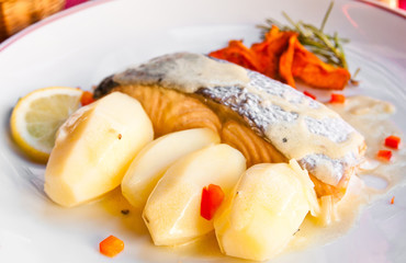 fish and potatoes
