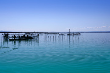 Fototapeta na wymiar Albufera Valencia lake wetlands mediterranean