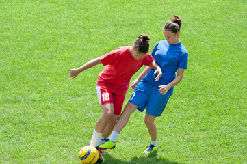 Obraz premium girls soccer