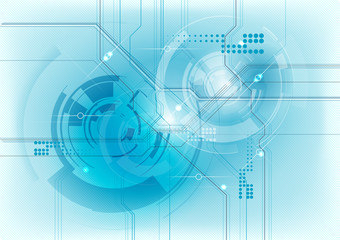 Obraz premium blue tech