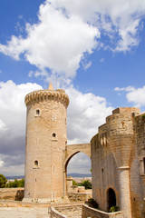 Fototapeta na wymiar Zamek Castillo de Bellver w Palmie na Majorce Mallorca