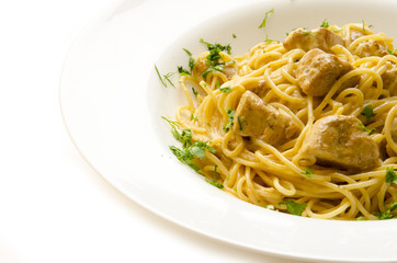 Spaghetti with meat