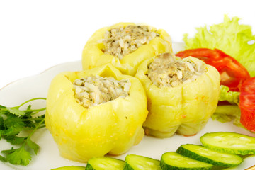 Stuffed pepper with meat