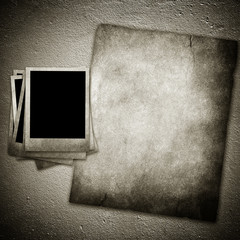 vintage paper and photo