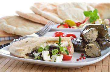 Griechische Vorspeisenteller