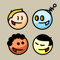 Vector Cartoonish Kids