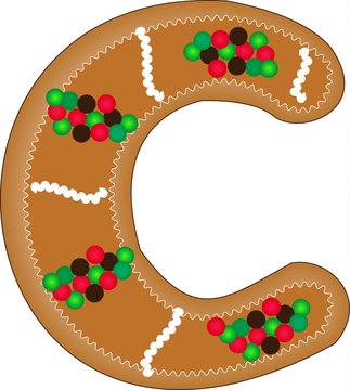 c gingerbread alphabet
