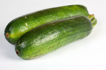Zucchini isolated on white background