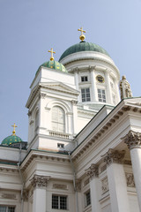 Fototapeta na wymiar Tuomiokirkko cathedral Helsinki. Finland