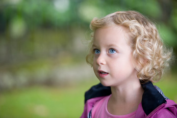 girl with nature-background