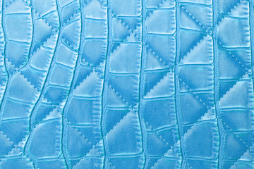 texture blue leather bag
