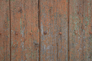 Obraz premium Alte Holzwand mit abgeblätterter Farbe