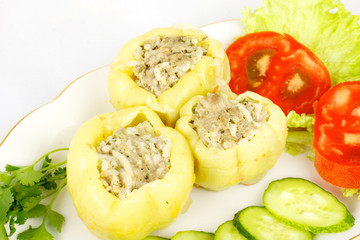 Stuffed pepper with meat