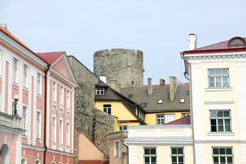 Old houses in Tallinn, Estonia