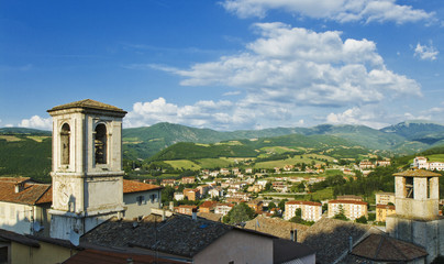 Obraz premium A View of Cascia, Umbria, Italy