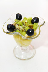 ice cream with fruits