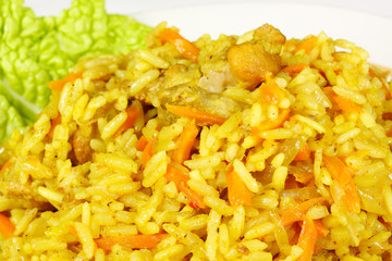 Uzbek national dish - plov