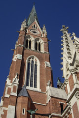 Tower of a Catholic cathedral