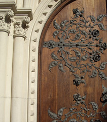 Fragment of a church door