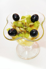 ice cream with fruits